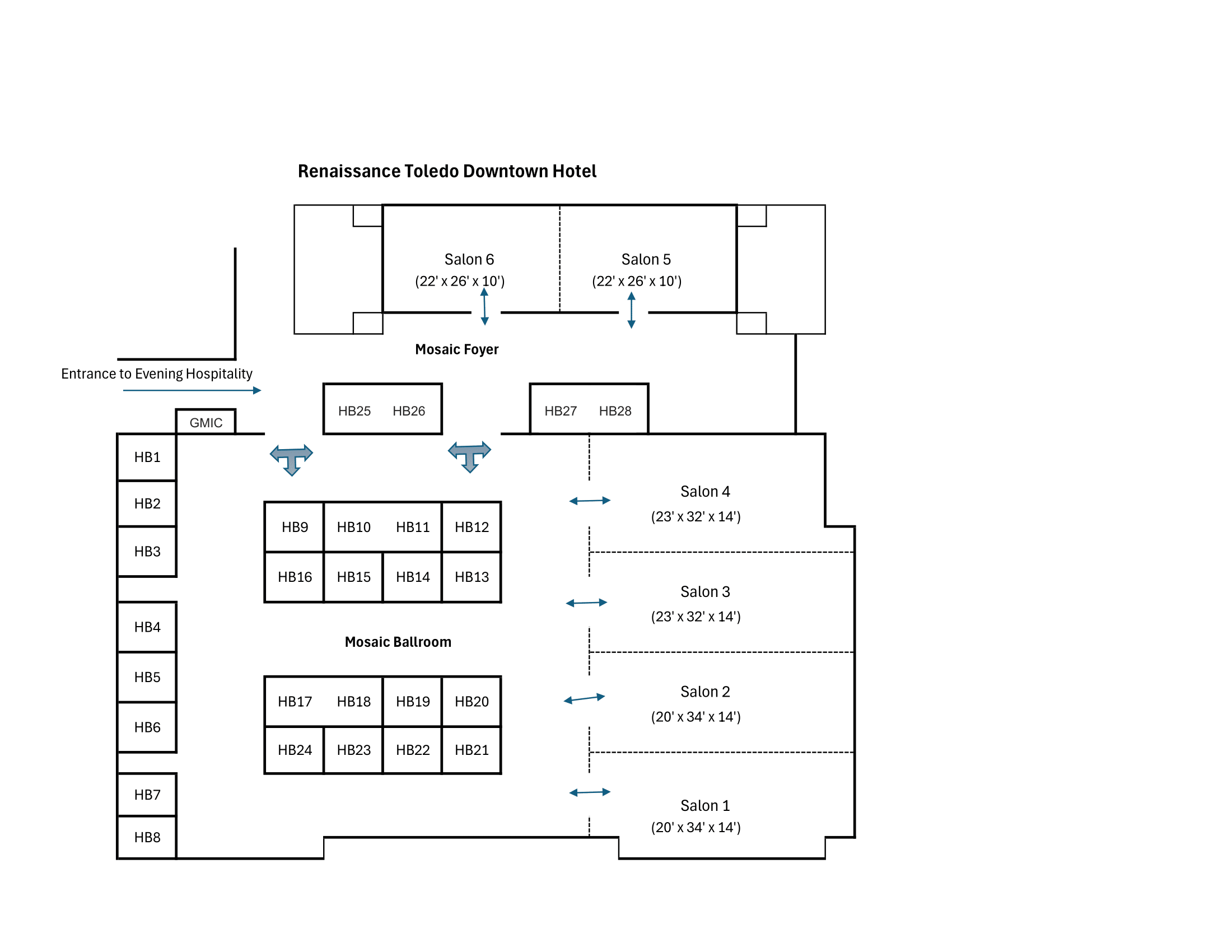 GPC 2026 Evening Exhibitor Floor Plan